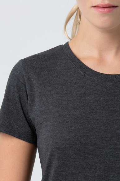 Футболка женская Regent Fit Women, черный меланж Футболка женская Regent Fit Women, черный меланж