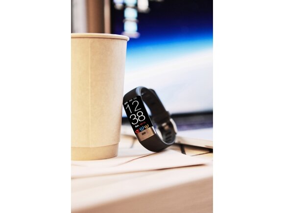 Фитнес-браслет с виртуальным тренером и измерением ЭКГ Canyon Smart Coach SB-75, IP67, черный Фитнес-браслет с виртуальным тренером и измерением ЭКГ Canyon Smart Coach SB-75, IP67, черный