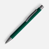 Ручка шариковая Atento Soft Touch, зеленая