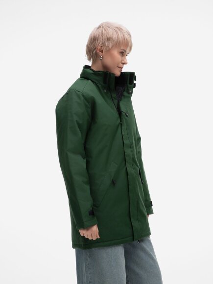 Куртка на стеганой подкладке Robyn, темно-зеленая Куртка на стеганой подкладке Robyn, темно-зеленая