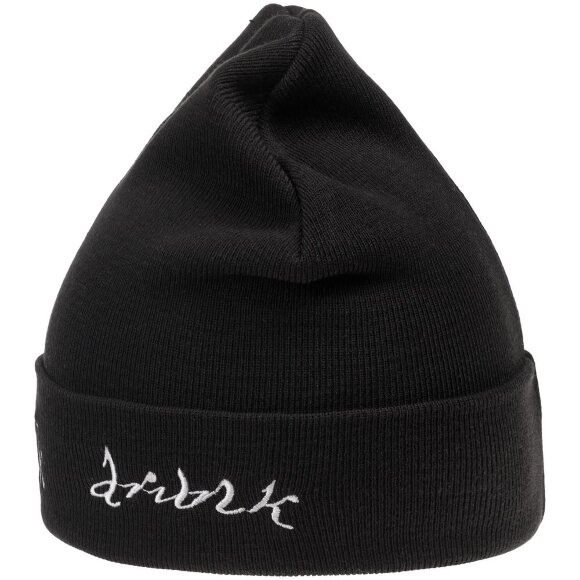 Шапка с вышивкой Drunk, черная Шапка с вышивкой Drunk, черная