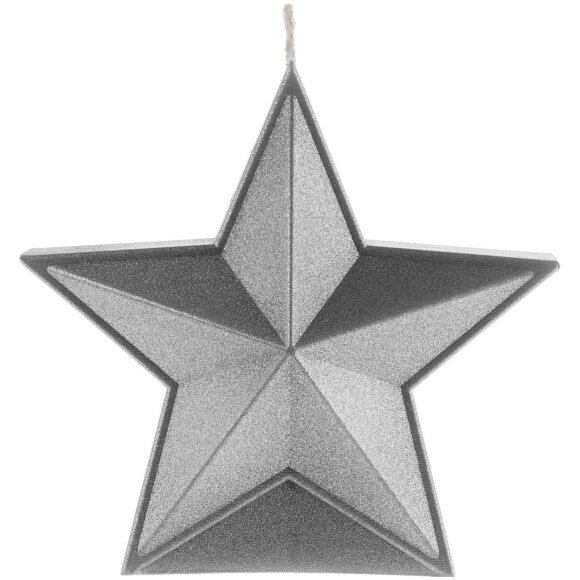 Свеча High Five, серебристая Свеча High Five, серебристая