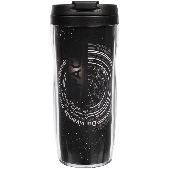 Термостакан Poster, с черной крышкой Термостакан Poster, с черной крышкой
