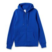 Толстовка на молнии с капюшоном унисекс King, ярко-синяя Толстовка на молнии с капюшоном унисекс King, ярко-синяя