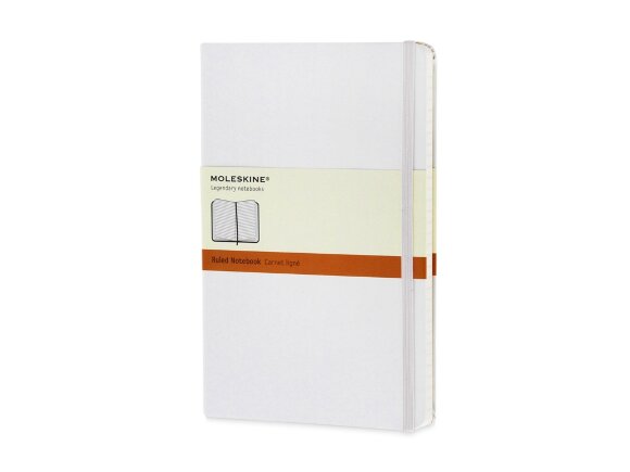 Записная книжка Moleskine Classic (в линейку) в твердой обложке, Large (13х21см), белый Записная книжка Moleskine Classic (в линейку) в твердой обложке, Large (13х21см), белый