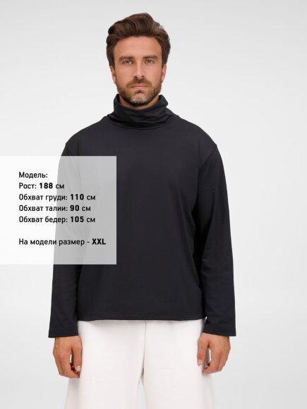 Лонгслив Morfiss, черный Лонгслив Morfiss, черный