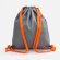 Рюкзак B3, серый с оранжевыми лямками
