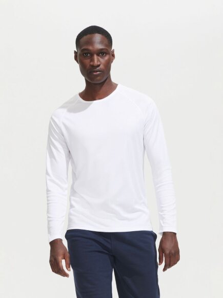 Футболка с длинным рукавом Sporty LSL Men желтый неон Футболка с длинным рукавом Sporty LSL Men желтый неон