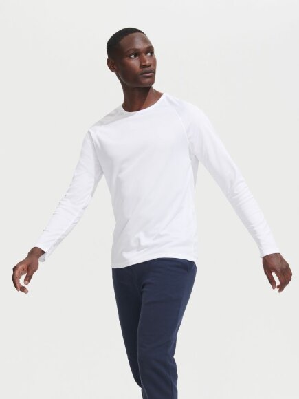 Футболка с длинным рукавом Sporty LSL Men желтый неон Футболка с длинным рукавом Sporty LSL Men желтый неон