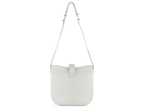 Сумка женская BUGATTI Elsa, белая, воловья кожа/полиэстер, 29х8х27 см