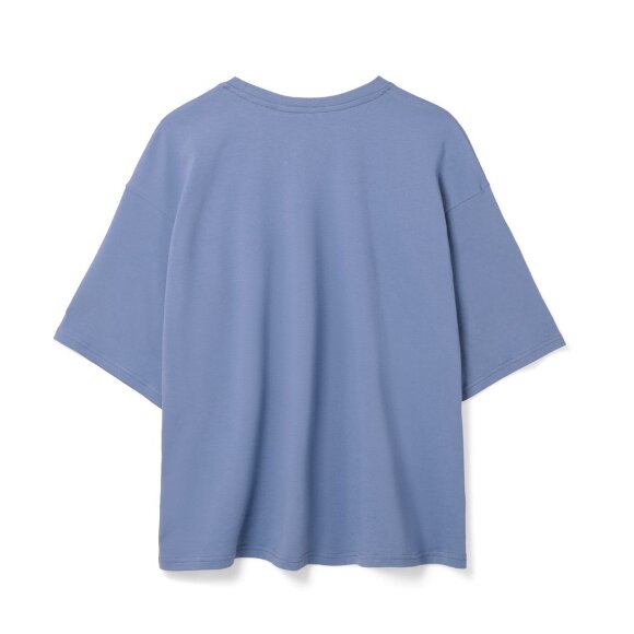 Футболка унисекс оверсайз Street Vibes, синяя (лавандовая) Футболка унисекс оверсайз Street Vibes, синяя (лавандовая)