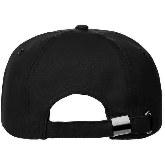 Бейсболка Canopy, черная с белым кантом Бейсболка Canopy, черная с белым кантом