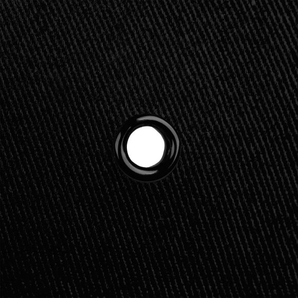 Бейсболка Canopy, черная с белым кантом Бейсболка Canopy, черная с белым кантом