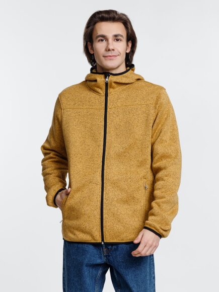 Куртка с капюшоном унисекс Gotland, горчичная Куртка с капюшоном унисекс Gotland, горчичная