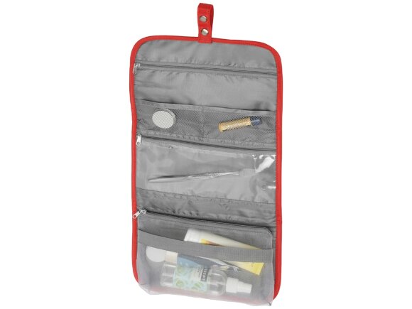 Несессер для путешествий со съемной косметичкой Flat, красный Несессер для путешествий со съемной косметичкой Flat, красный