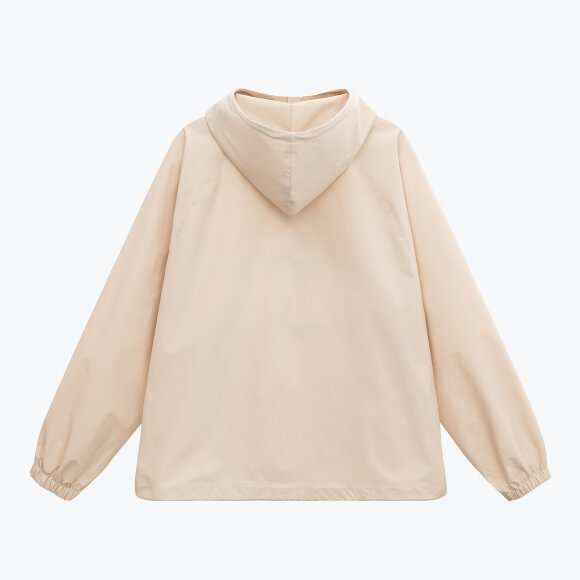 Ветровка (анорак) оверсайз унисекс RISSMAN, бежевая, размер M/L Ветровка (анорак) оверсайз унисекс RISSMAN, бежевая, размер M/L