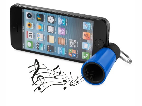 Усилитель-подставка для смартфона Sonic, ярко-синий Усилитель-подставка для смартфона Sonic, ярко-синий