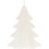 Свеча Kniteam, елка, белая