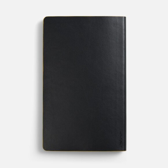 Ежедневник Trait, недатированный, черный с желтым