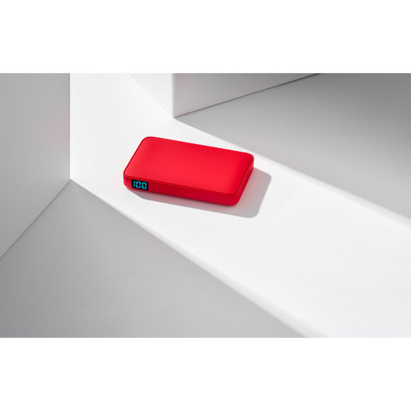 Внешний аккумулятор с подсветкой Ancor 5000 mAh, красный Внешний аккумулятор с подсветкой Ancor 5000 mAh, красный