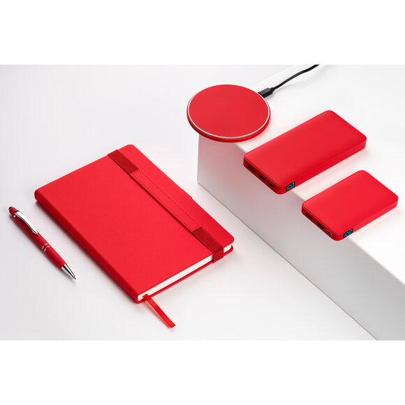 Внешний аккумулятор с подсветкой Ancor 5000 mAh, красный Внешний аккумулятор с подсветкой Ancor 5000 mAh, красный