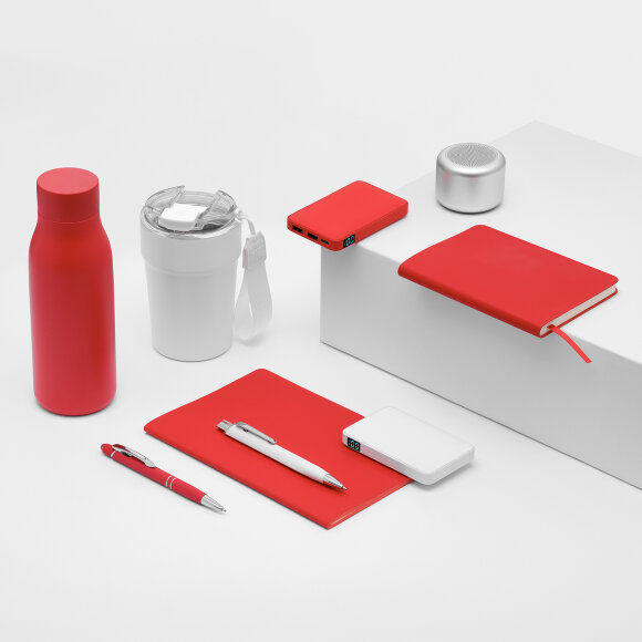 Внешний аккумулятор с подсветкой Ancor 5000 mAh, красный Внешний аккумулятор с подсветкой Ancor 5000 mAh, красный