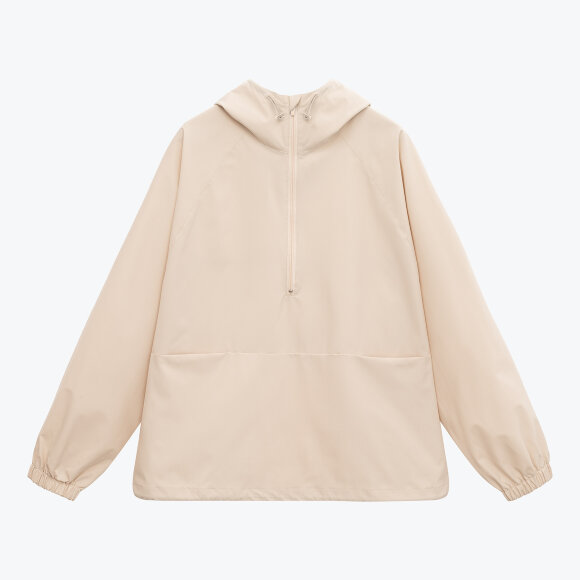 Ветровка (анорак) оверсайз унисекс RISSMAN, бежевая, размер XL/XXL Ветровка (анорак) оверсайз унисекс RISSMAN, бежевая, размер XL/XXL