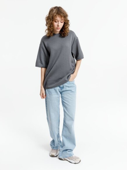 Джемпер с коротким рукавом Siluetti Volumica, серый