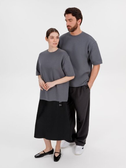 Джемпер с коротким рукавом Siluetti Volumica, серый