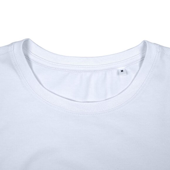 Футболка женская T-bolka Stretch Lady, белая (холодный оттенок)