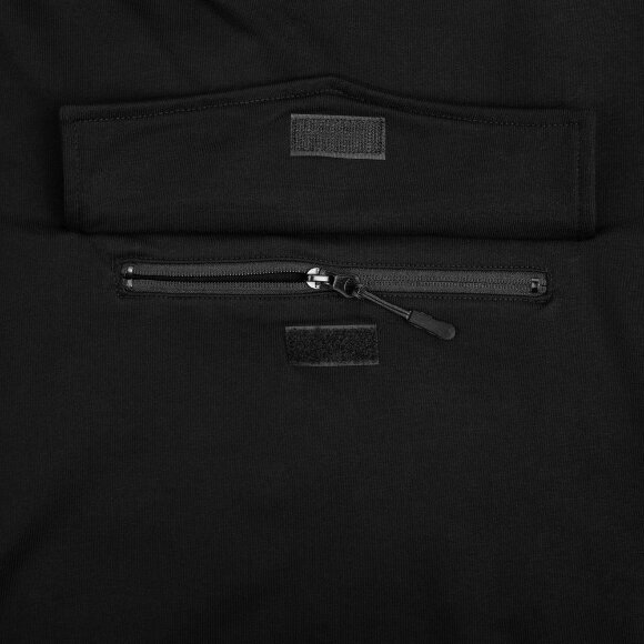 Худи унисекс с карманом на груди Chest Pocket, черное