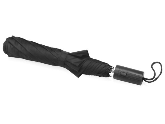 Зонт складной Tulsa, полуавтоматический, 2 сложения, с чехлом, черный Зонт складной Tulsa, полуавтоматический, 2 сложения, с чехлом, черный