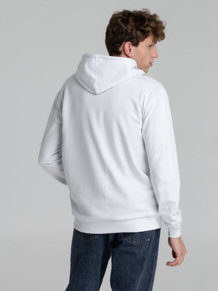 Толстовка на молнии с капюшоном Unit Siverga, белая Толстовка на молнии с капюшоном Unit Siverga, белая