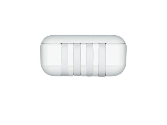 RIVACASE VA2220 (20000 мАч) внешний аккумулятор с дисплеем и встроенными кабелями, белый, 12/24