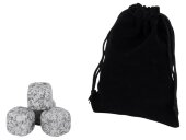 Камни для виски Gentleman в бархатном мешочке, 4 шт, серый Камни для виски Gentleman в бархатном мешочке, 4 шт, серый