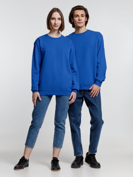 Свитшот унисекс Columbia, ярко-синий Свитшот унисекс Columbia, ярко-синий