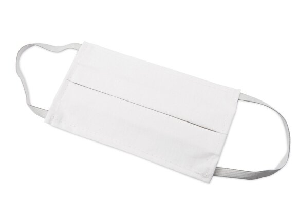 Маска для лица многоразовая из хлопка, белый Маска для лица многоразовая из хлопка, белый