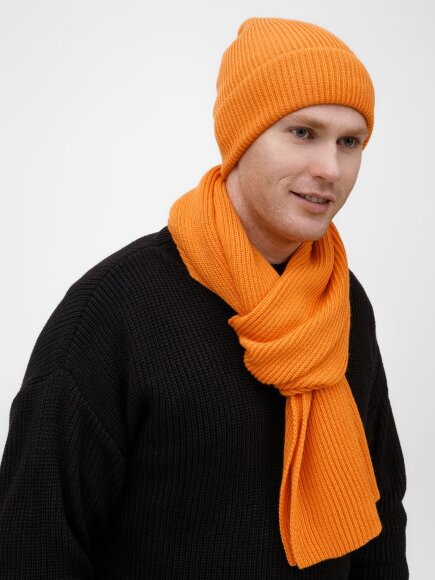 Шарф Nobilis Mono, оранжевый (абрикос)