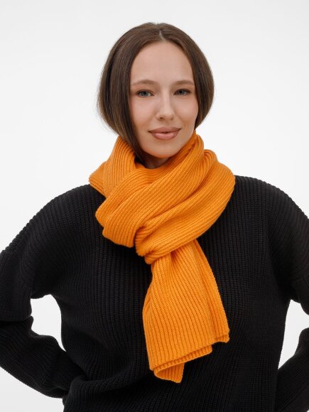 Шарф Nobilis Mono, оранжевый (абрикос)