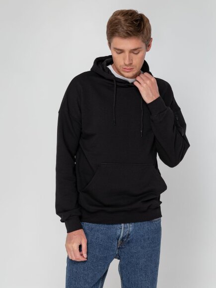 Худи унисекс Hand Some, черное Худи унисекс Hand Some, черное