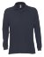 Рубашка поло мужская с длинным рукавом Star 170, темно-синяя