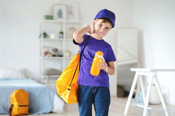 Футболка детская T-Bolka Kids, фиолетовая Футболка детская T-Bolka Kids, фиолетовая