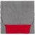 Шарф Snappy, светло-серый с красным