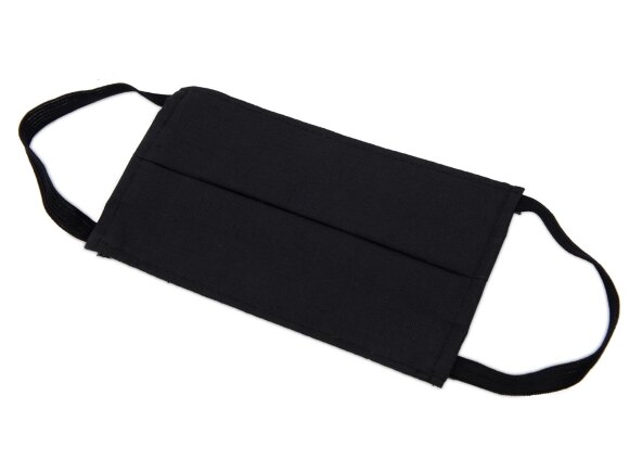 Маска для лица многоразовая из хлопка, черный Маска для лица многоразовая из хлопка, черный