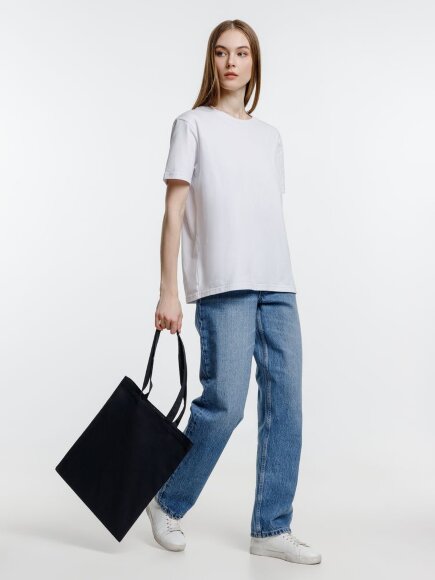 Холщовая сумка Neat 140, черная Холщовая сумка Neat 140, черная