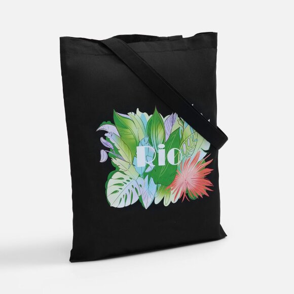 Холщовая сумка Neat 140, черная Холщовая сумка Neat 140, черная