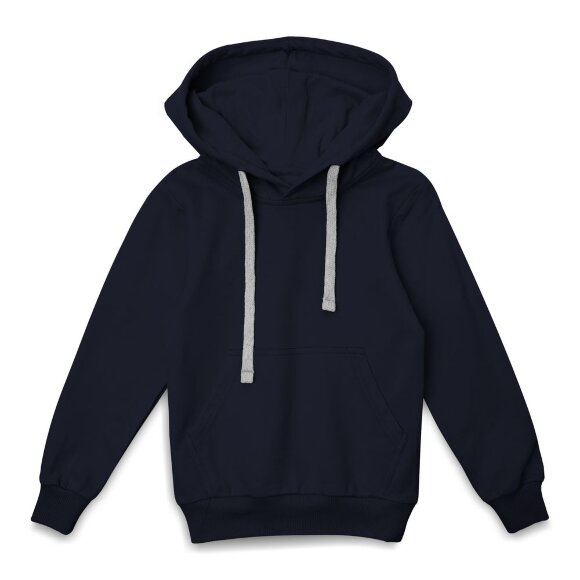 Толстовка с капюшоном детская Kirenga Kids, темно-синяя Толстовка с капюшоном детская Kirenga Kids, темно-синяя