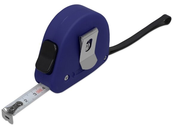 Рулетка 3м Meter, софт-тач, темно-синий Рулетка 3м Meter, софт-тач, темно-синий