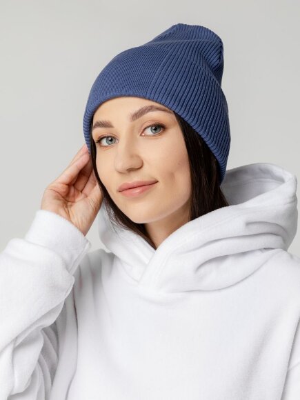 Шапка Real Rib, синяя (черника) Шапка Real Rib, синяя (черника)