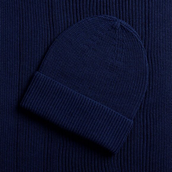 Шарф Nobilis Mono, темно-синий